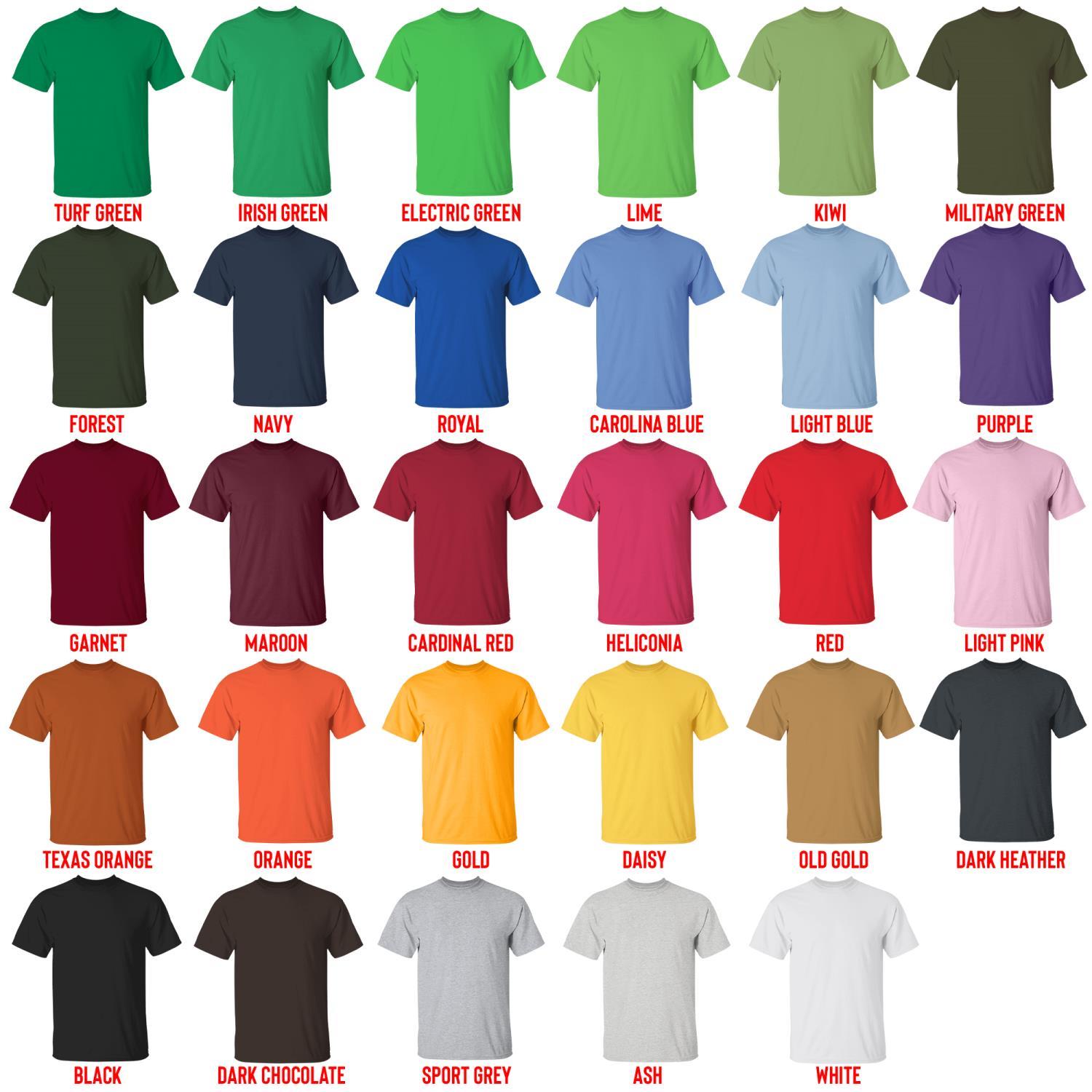 t shirt color chart - Sakamoto Days UK Shop