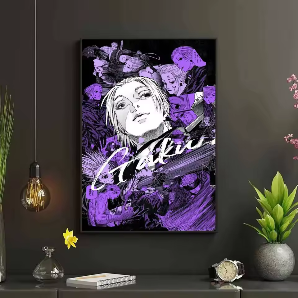 Modern Graphic Print Anime Wall Art