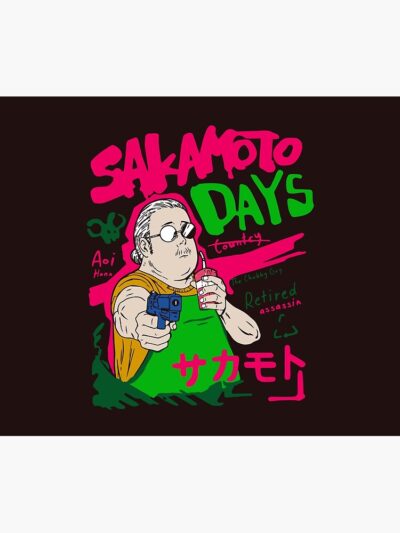 Alternative view of Retro Iconic Artwork Edition Sakamoto Days Throw Pillow