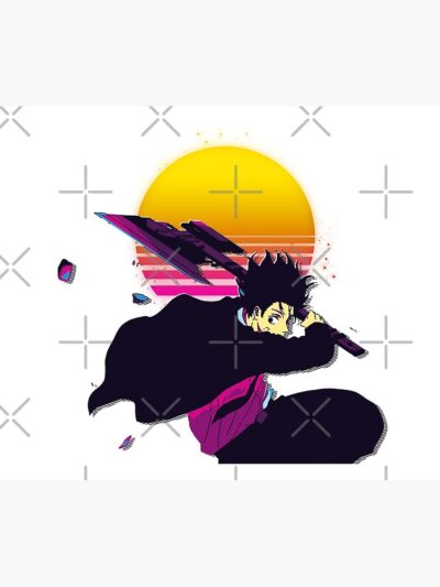 Alternative view of Yoichi Nagumo Retro 90s Throw Pillow