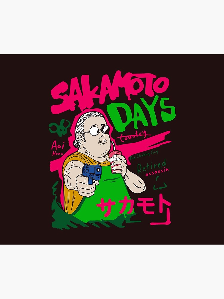 Retro Iconic Artwork Edition Sakamoto Days Tapestry - Image 2