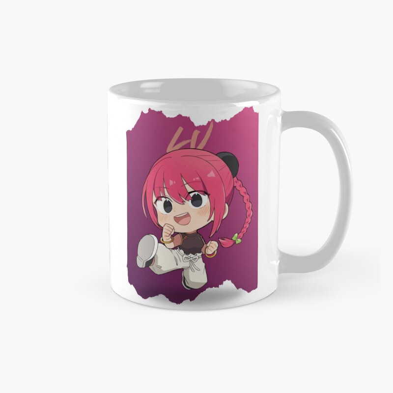 Chibi Lu Retro Stylish Fan Print Mug