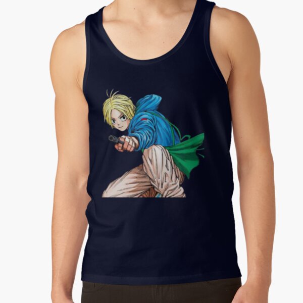 Shin Asakura Retro Stylish Fan Print Tank Top - Image 5