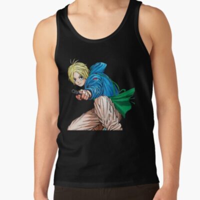 Alternative view of Shin Asakura Retro Stylish Fan Print Tank Top