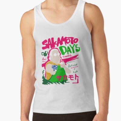 Alternative view of Vintage Fan Print Sakamoto Days Tank Top