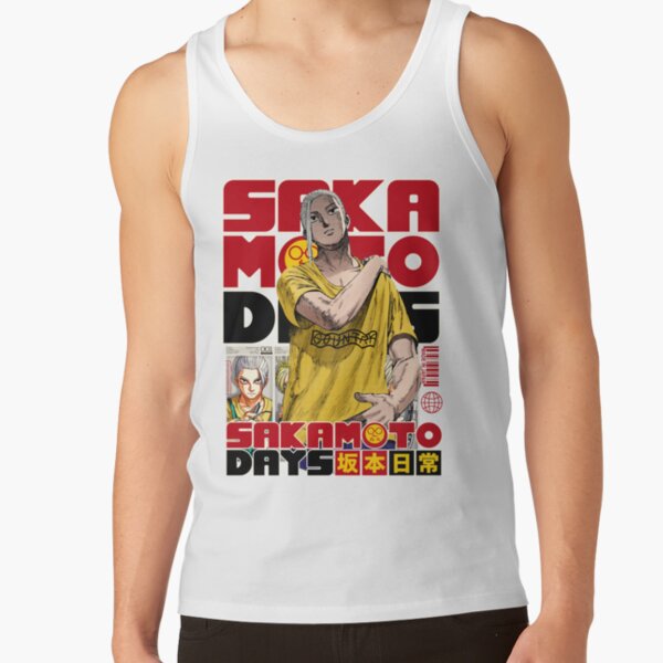 Sakamoto Tarou Classic Iconic Print Tank Top - Image 2