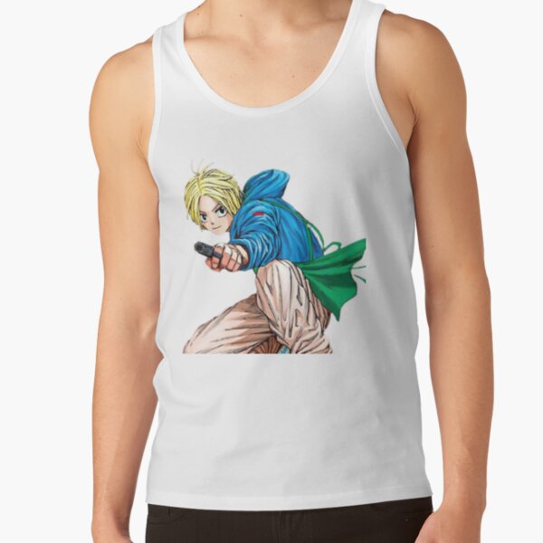 Shin Asakura Retro Stylish Fan Print Tank Top