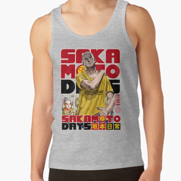 Sakamoto Tarou Classic Iconic Print Tank Top - Image 3