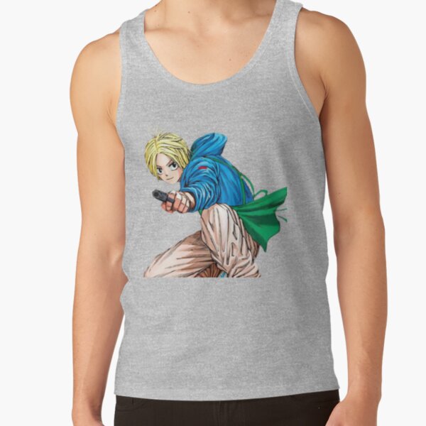 Shin Asakura Retro Stylish Fan Print Tank Top - Image 3