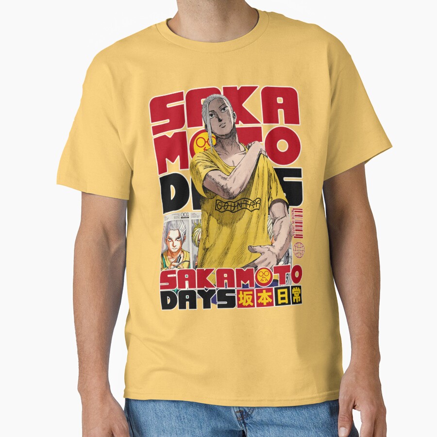 Sakamoto Tarou Classic Iconic Print T-shirt - Image 5