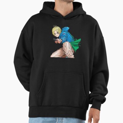 Alternative view of Shin Asakura Retro Stylish Fan Anime Hoodie