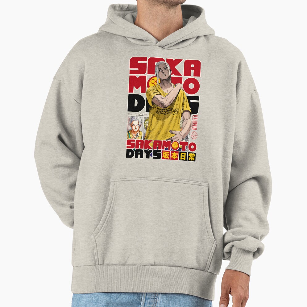 Sakamoto Tarou Classic Iconic Print Hoodie