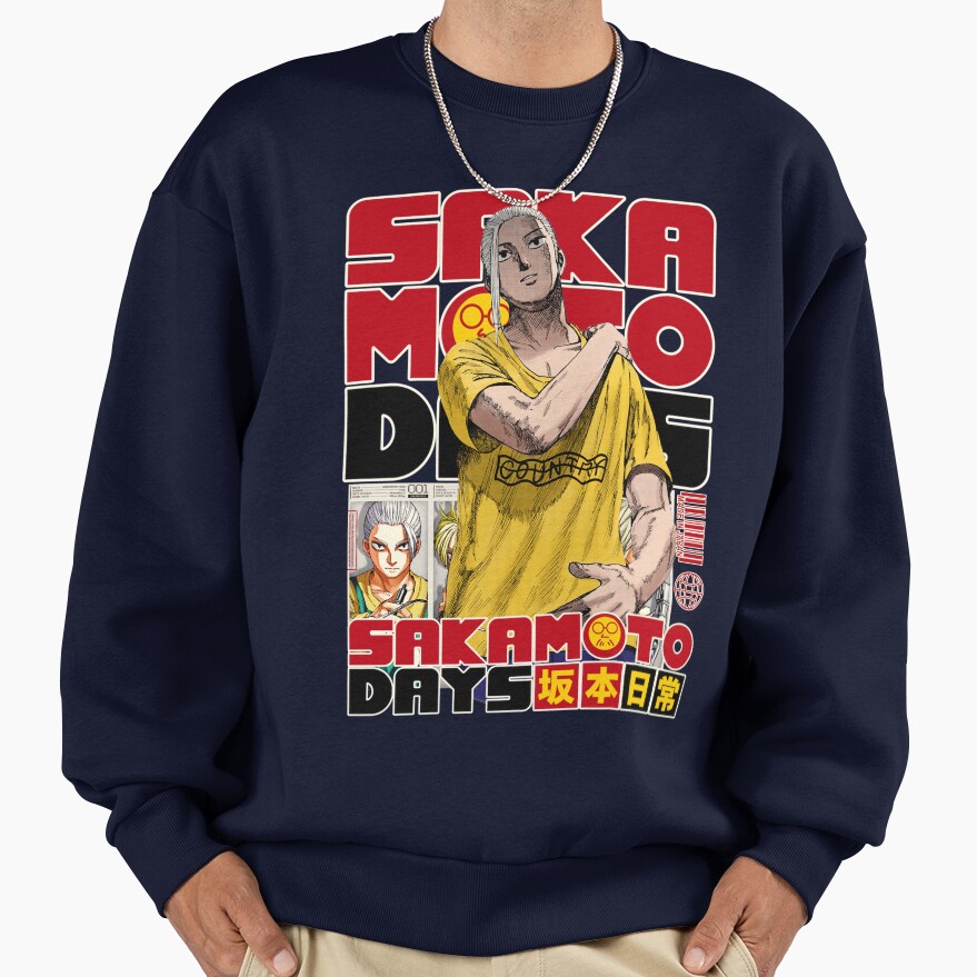 Sakamoto Tarou Classic Iconic Print Sweatshirt - Image 4