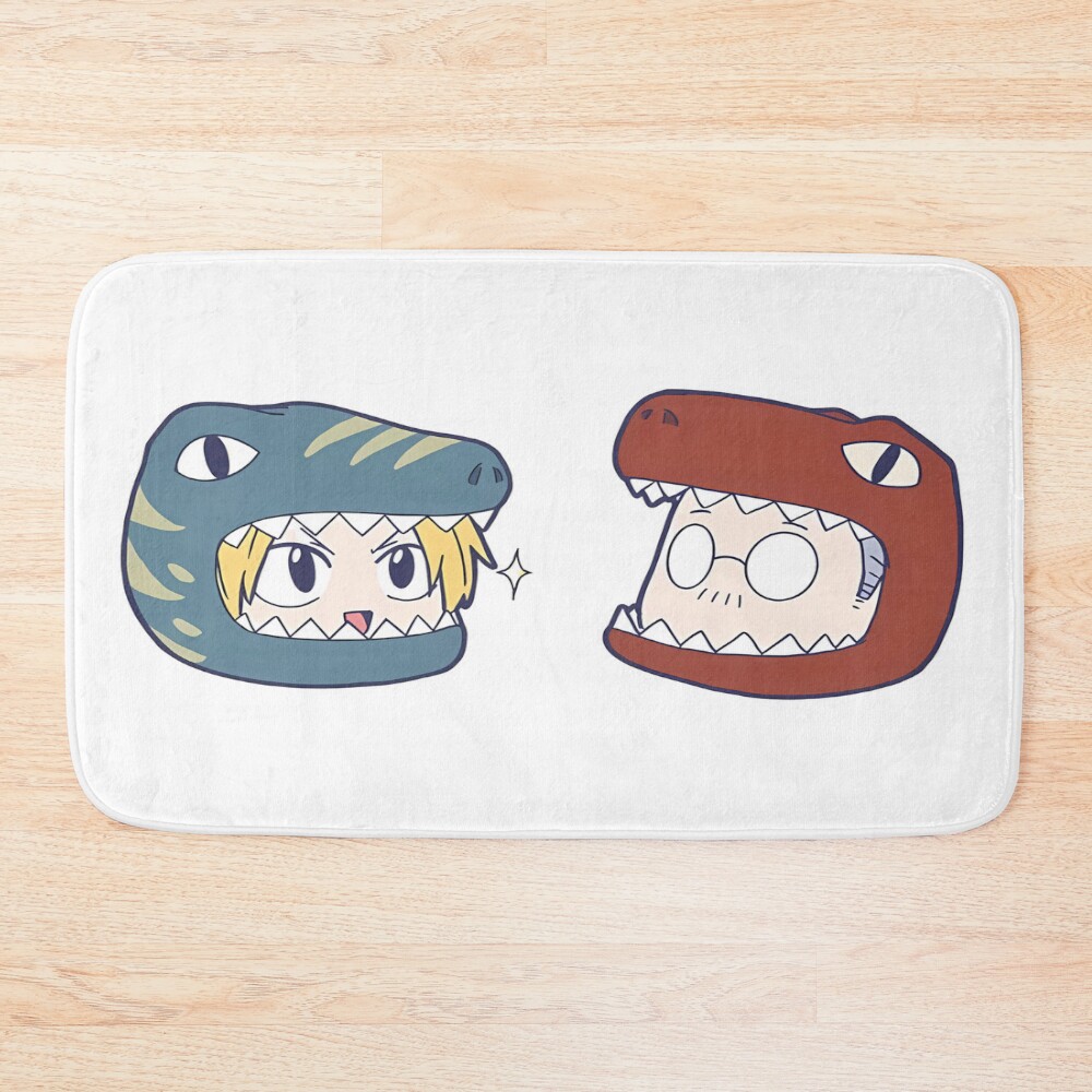 The Chibi Teacher And His Chibi Student Bath Mat