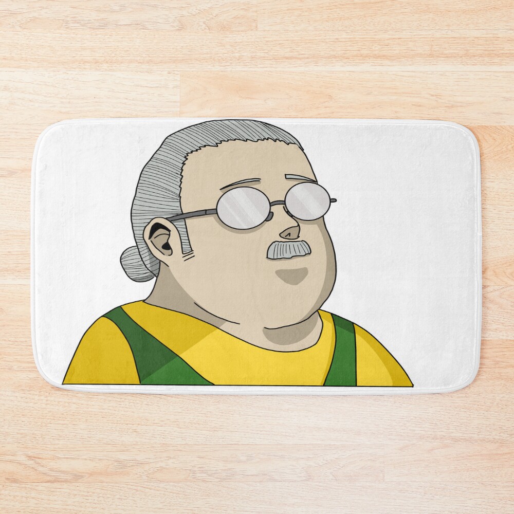 Taro Sakamoto Vintage Fan Print Bath Mat