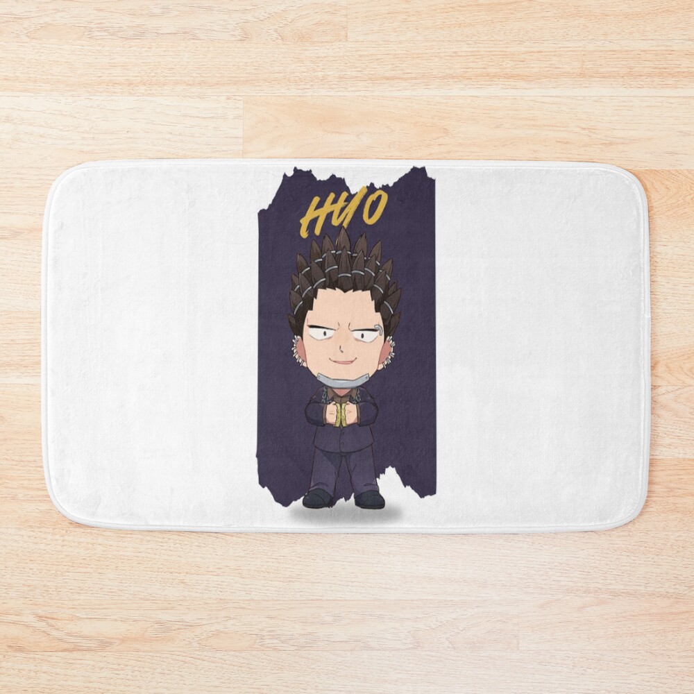 Chibi Hyo Vintage Graphic Print Bath Mat