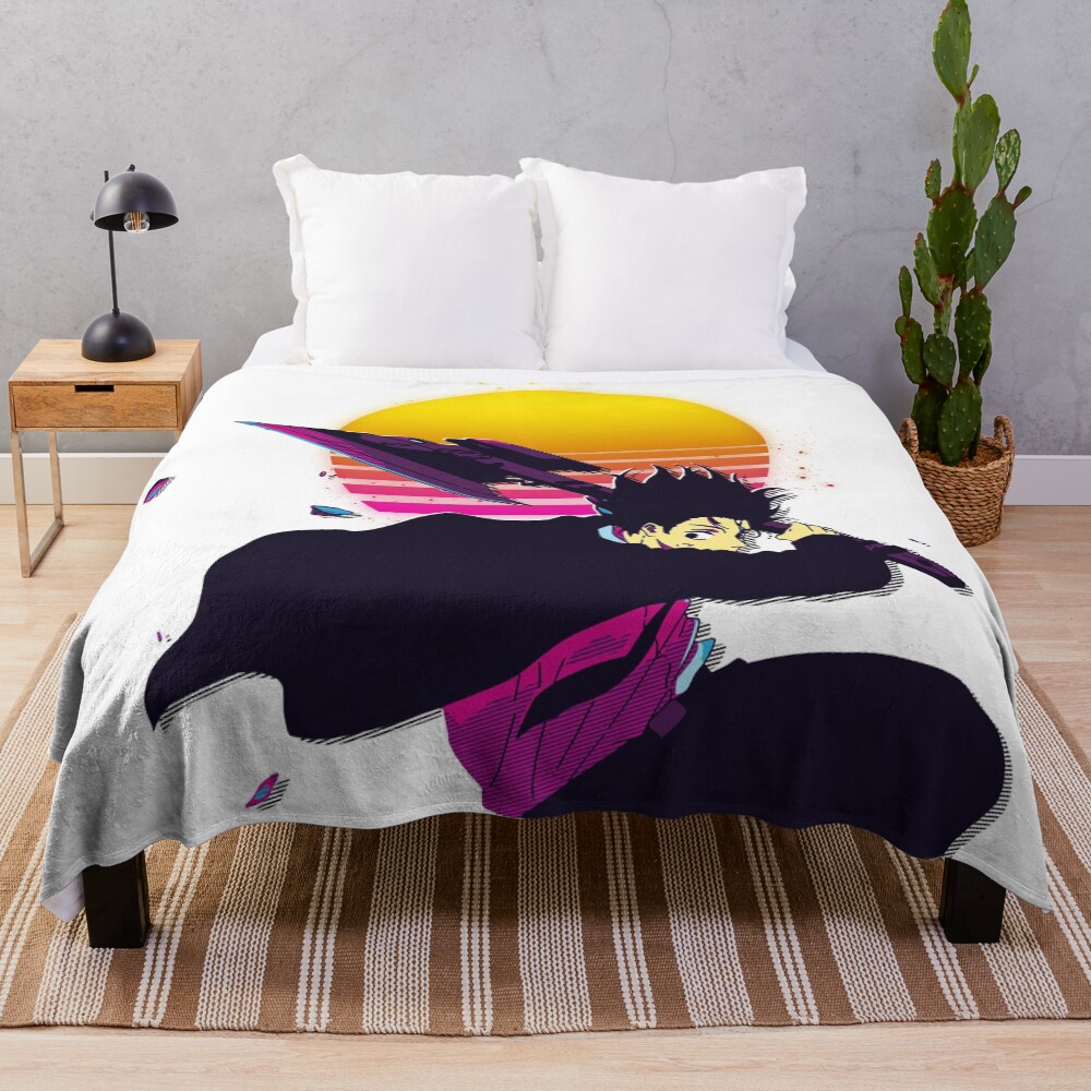 Yoichi Nagumo Retro 90s Throw Blanket