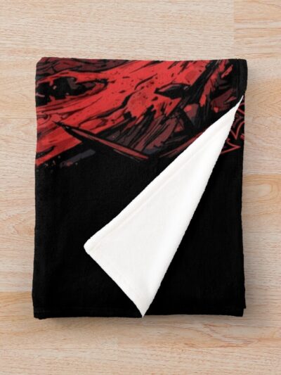 Alternative view of Sakamoto Dark Art Throw Blanket