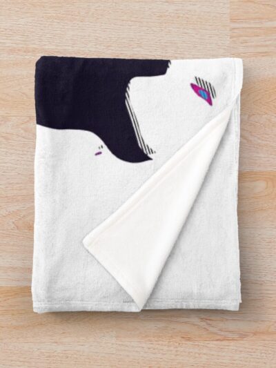 Alternative view of Yoichi Nagumo Retro 90s Throw Blanket