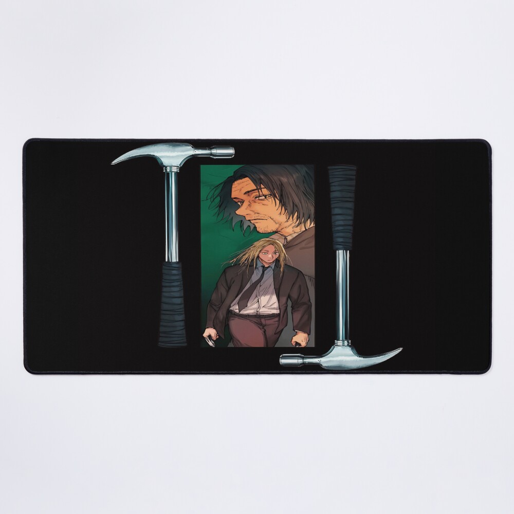 Shishibi Vintage Graphic Print Mouse Pad