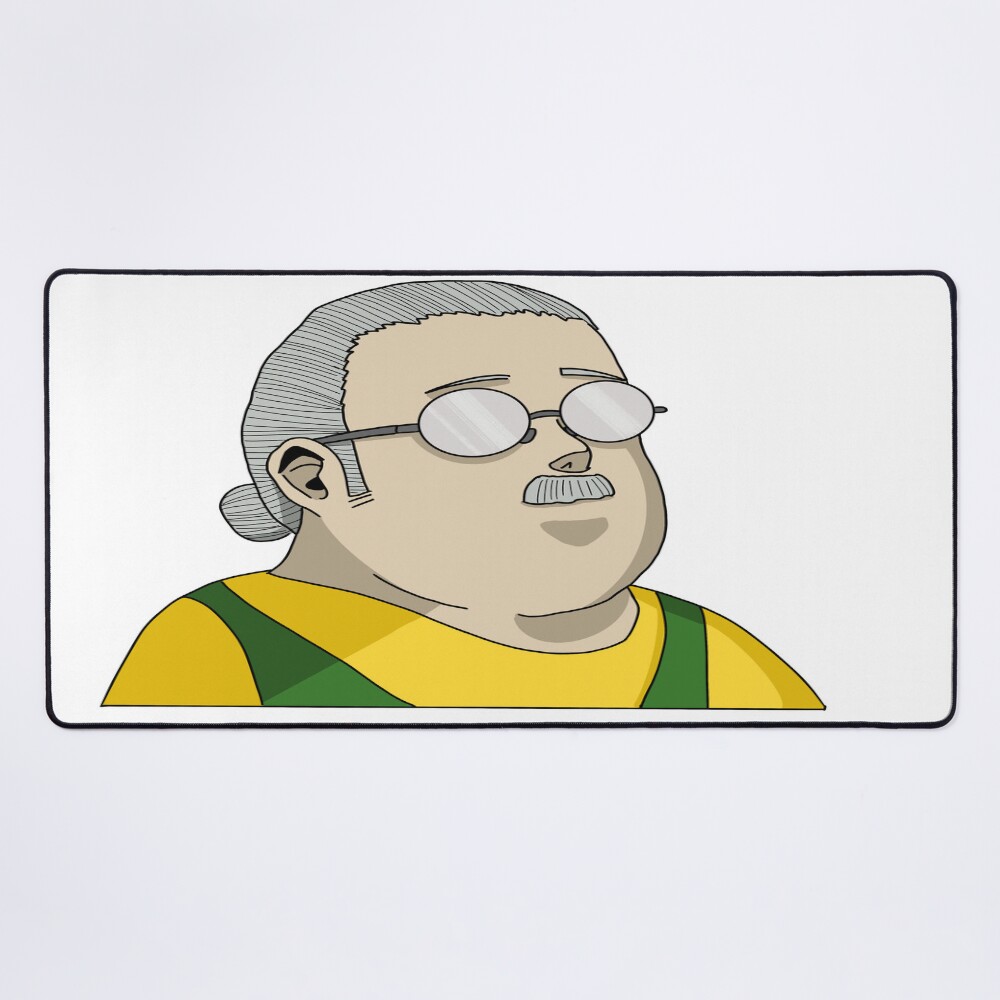 Taro Sakamoto Vintage Fan Print Mouse Pad