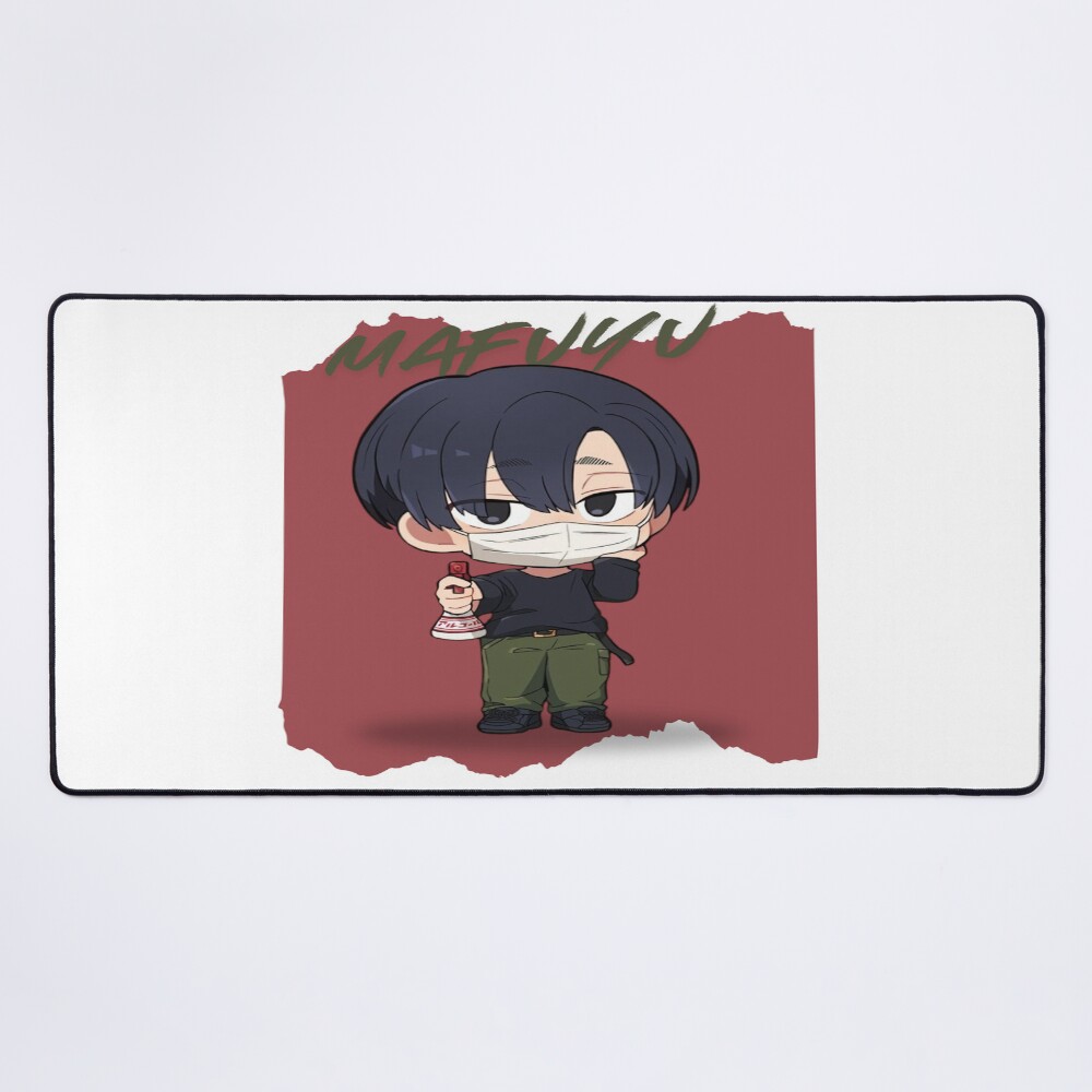 Chibi Gakuu Vintage Graphic Print Mouse Pad