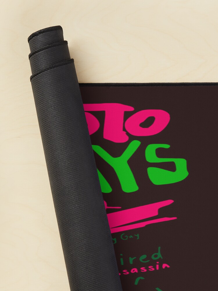 Sakamoto Days Retro Neon Retired Assasin Anime Streetwear Design Mouse Pad - Image 2