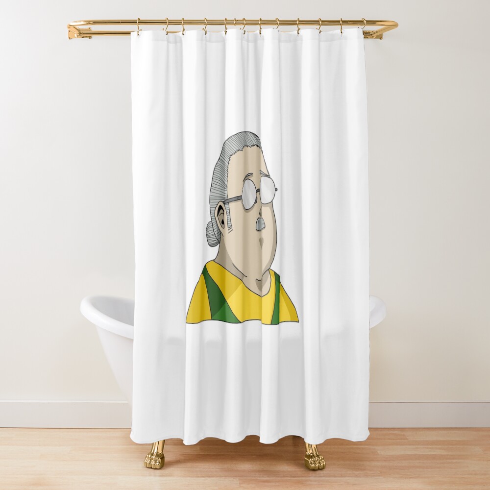 Taro Sakamoto Vintage Graphic Print Shower Curtain