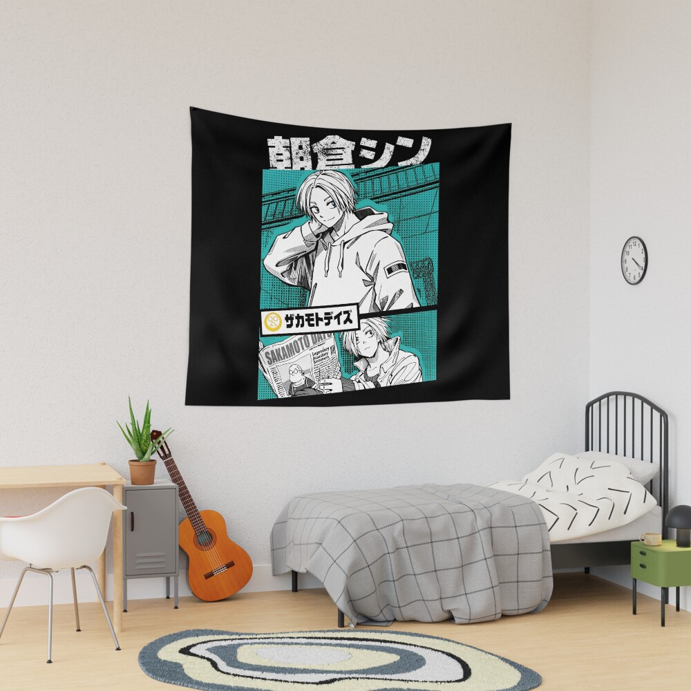 Shin Asakura Vintage Fan Anime Tapestry