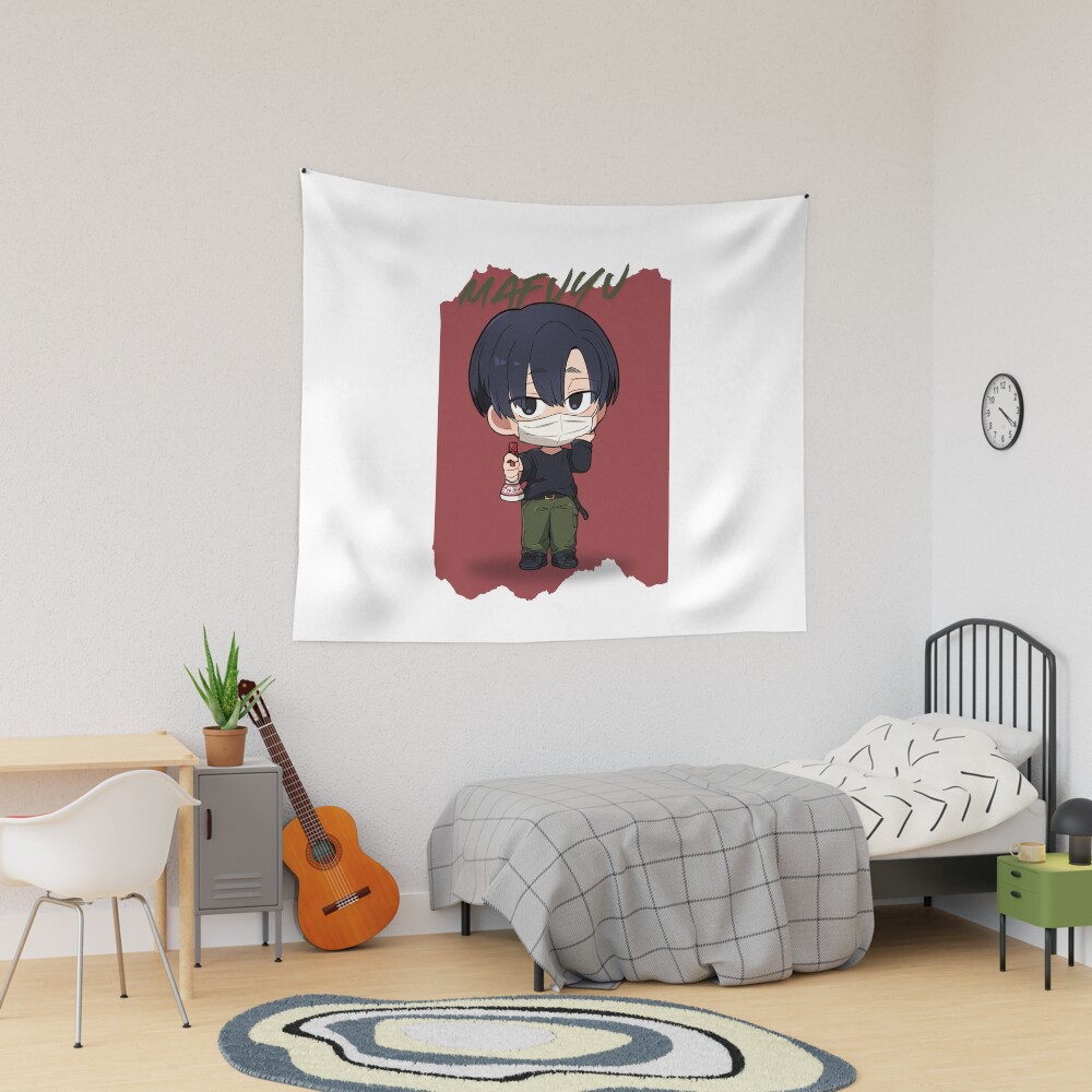 Chibi Gakuu Vintage Graphic Merchandise Tapestry