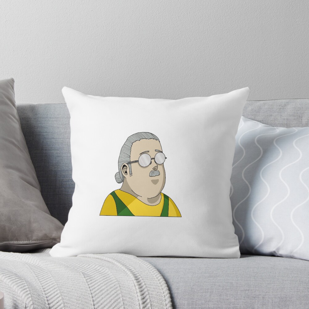 Taro Sakamoto Vintage Graphic Print Throw Pillow