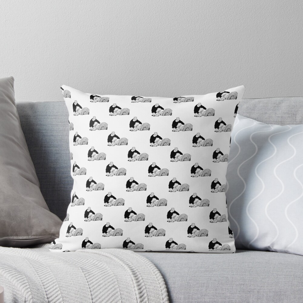 The Teacher And His Student Throw Pillow